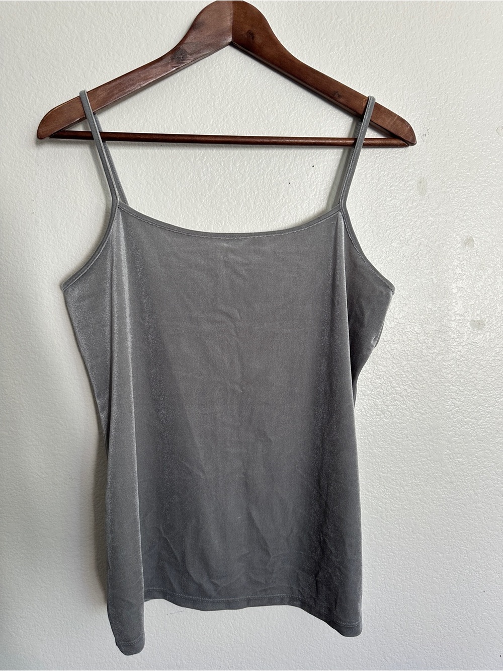 Ann Taylor Gray Velvet Camisole